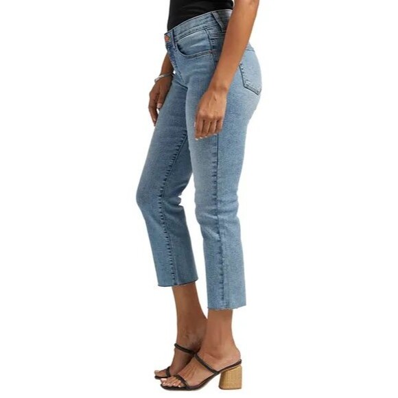Frayed Hem Jeans – Size 14P – Light Wash – Stretch Waist – JAG JEans - Picture 1 of 10